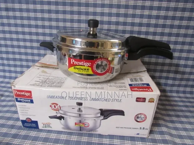 Pressure Cooker ya Lita 5 ya Stainless Steel - 1