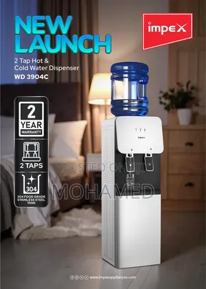 Impex 2-Tap Water Dispenser (Hot & Cold)