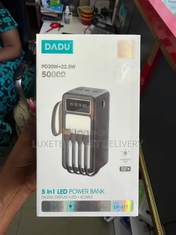 Dadu 5-in-1 50,000mAh LED Power Bank - Original - 1