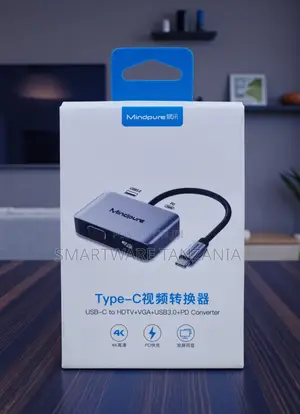 Mindpure USB-C Hub: HDMI, VGA, USB 3.0, PD Charging