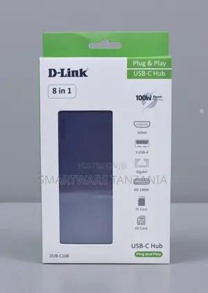 D-Link DUB-C108 8-in-1 USB-C Hub (HDMI, PD 100W)