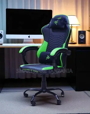 Ergonomic Racing Style Gaming Chair - Black/Green