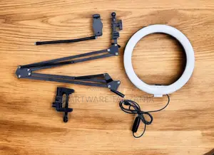 LED Ring Light with Flexible Arm Phone Holder