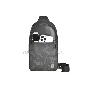 Wiwu Camo Sling Backpack - Mkoba wa Mabegani wa Kawaida wa PU Leather