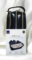 Wiwu Salem Lux Tri Compartment Organizer Case - Black Leather - 1
