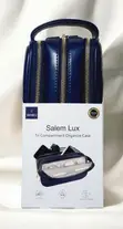 Wiwu Salem Lux Tri-Compartment Blue Leather Organizer Pouch - 1