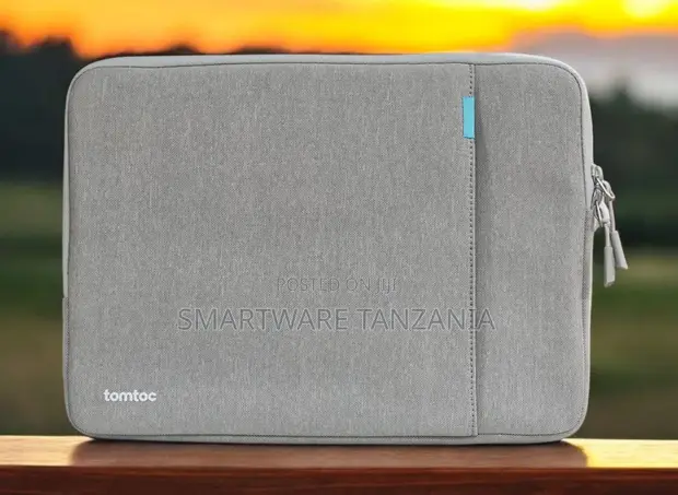 Tomtoc Laptop Sleeve 13-14 Inch Gray with Front Pocket - 1