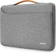 Tomtoc Laptop Briefcase 14-16 Inch Gray Tan Handle - 2