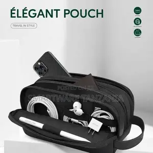 Green Lion Elegant Pouch - Kisanduku cha Usafiri Rangi ya Navy