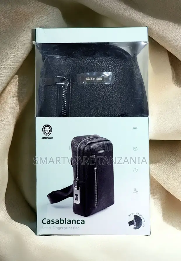Green Lion Casablanca Smart Fingerprint Bag - Nyeusi - 1