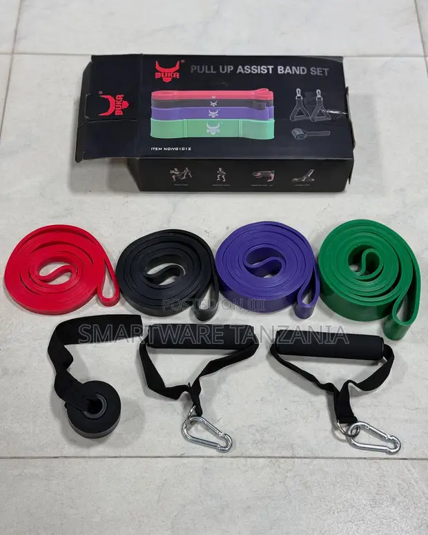 Buka Resistance Band Set Pull Up Assist Workout Loop Bands - 1