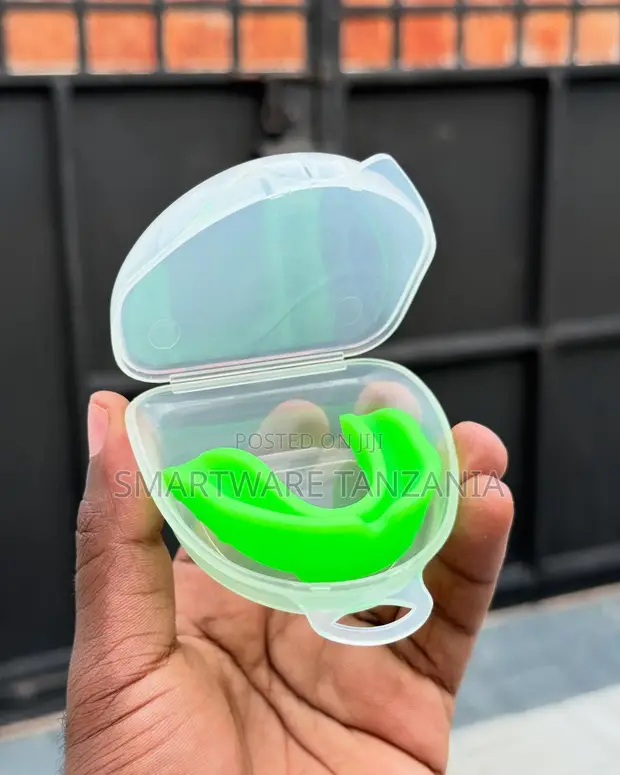 Green Sports Mouthguard with Case - 1