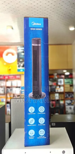 Midea Tower Fan 6000 Series - Remote Control, Powerful Cooling