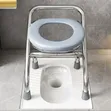 Kiti cha Commode cha Chuma cha Kutuozi Kipya Kabisa - 3