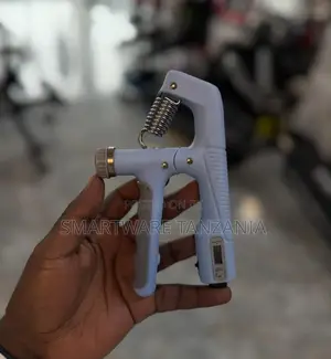White Adjustable Hand Grip Trainer with Digital Counter