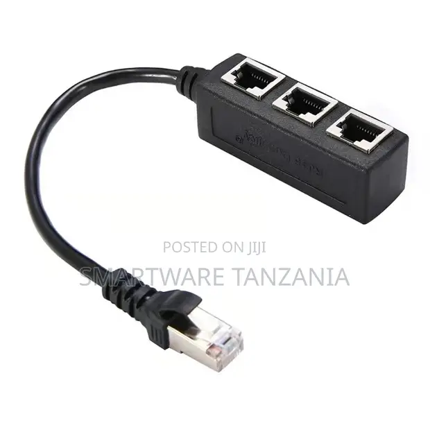 RJ45 Ethernet Splitter Adapter 1 kwa 3 - 1