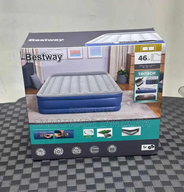 Bestway Tritech Queen Air Mattress 46cm - 1