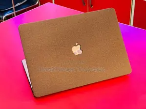 Macbook Hard Case with Brown Fabric Texture Finish