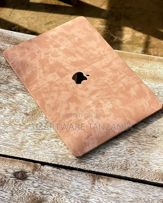 MacBook Hard Case Rose Gold Leather Texture - 1