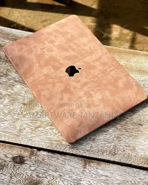 MacBook Hard Case Rose Gold Leather Texture