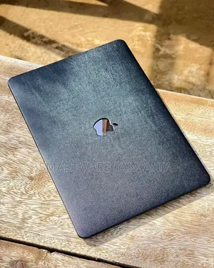 MacBook Hard Case - Black Leather Texture