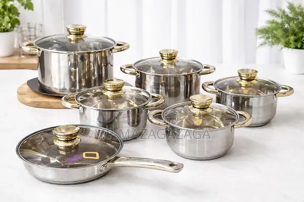 Flanek 6-Piece Stainless Steel Cookware Set - 1