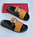 Hermes Men's Classic Leather Sandals - 5