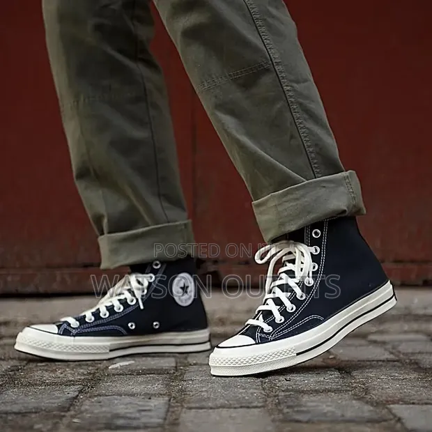 Men's All Star Converse Leather Sneakers - 1