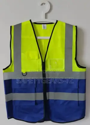 Hi-Vis Double Colour Reflective Vest with 5 Pockets