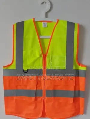 Hi-Vis Double Colour Reflective Vest with 5 Pockets