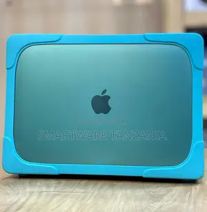 MacBook Silicone Bumper Case - Cyan Blue Corner Guard