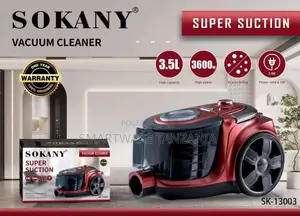 Sokany SK-13003 3600W Vacuum Cleaner, 3.5L, Red