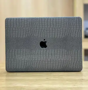 MacBook Hard Case Charcoal Gray Croc Skin Texture Cover