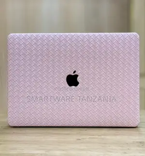 Macbook Hard Case Pink Woven Basket Diamond Texture