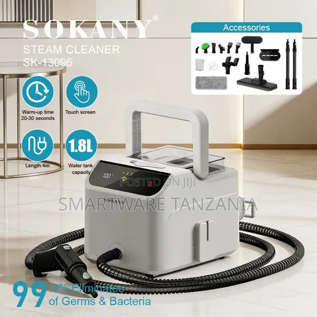 Sokany SK-13096 Steam Cleaner 1.8L Touch Screen - 1