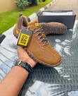Men's Caterpillar Leather Moccasins - Brand New - 1