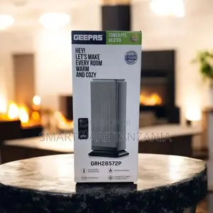 Geepas GRH28572P Tower PTC Heater 2000W with LED Display & Remote
