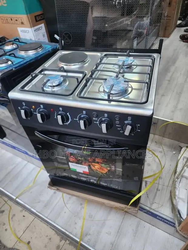 Global Star 4-Burner Cooker with Electric Oven - 1