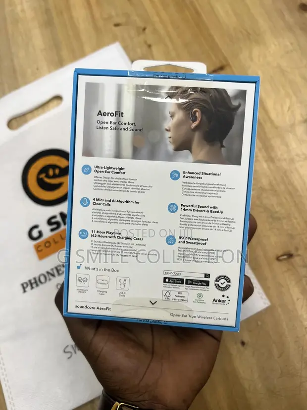Soundcore Aerofit Vipaza Sauti vya Masikio vya Nje - 1