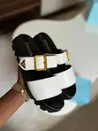 Prada Women's Multicolor Leather Sandals - 3