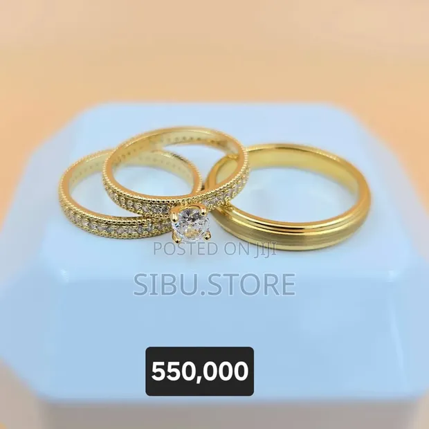 Beautiful Gold Ring Set for Couples - 1