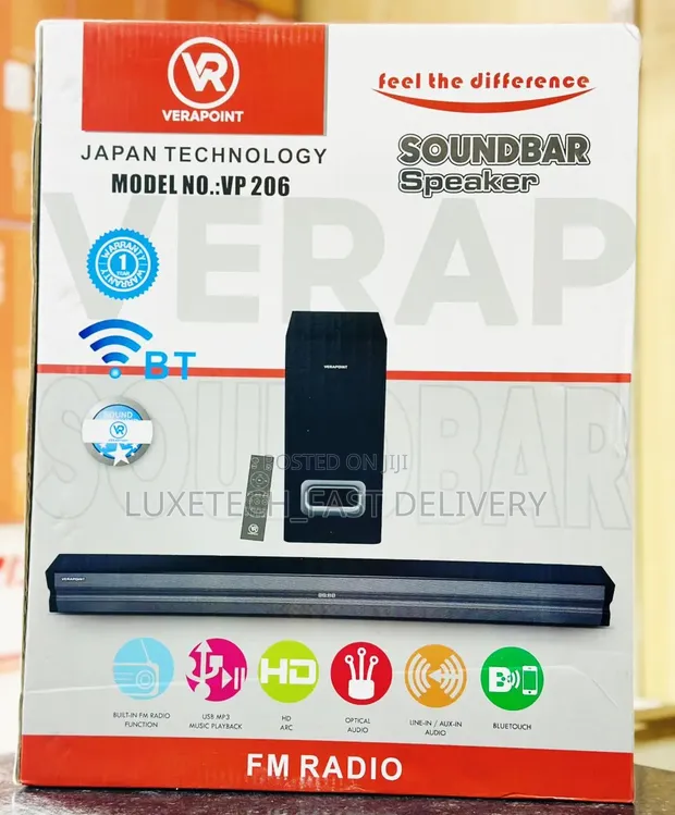 Verapoint VP 206 Soundbar with Subwoofer - 1