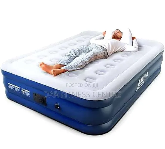 Inflatable Air Mattress with Built-in Pump - 1