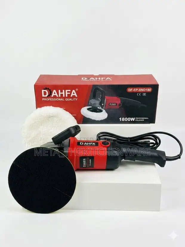 Dahfa Professional Car Polisher, 1800W, 180mm - 1