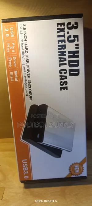 External Hard Drive Case 3.5" USB 3.0