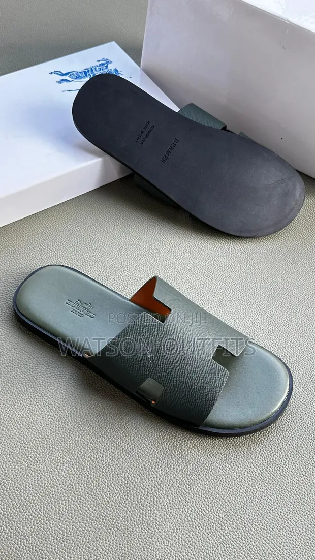 Men's Hermes Leather Sandals - 1