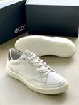 Men's Ecco Leather Sneakers - White - 1