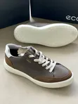 Men's Ecco Leather Sneakers - White - 2