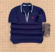 Men's Polycotton T-Shirt - Navy Blue - 1