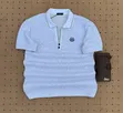 Men's Polycotton T-Shirt - Navy Blue - 3